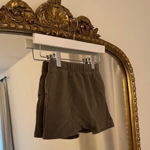 Tones Toddler Cotton Greenish Brown Shorts